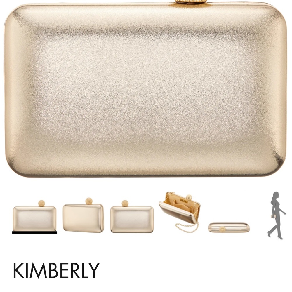 Lina Gold Evening Clutch